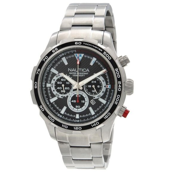 FX04638B NWT Nautica Fashion Men's Quartz Steel Authentic Watch - Picture 1 of 3